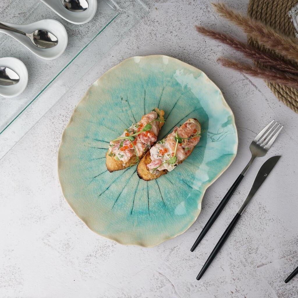 Блюдо для подачи 27,5*22,5 см h2,5 см Sea Blue Frutti di Mare P.L. [1]