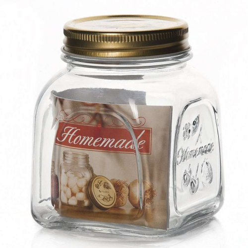 Банка для сыпучих продуктов с крышкой 500 мл HOMEMADE [80384 SL]