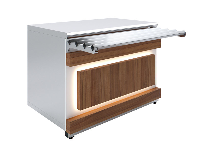 Прилавок нейтральный Luxstahl ПН-1200 Premium