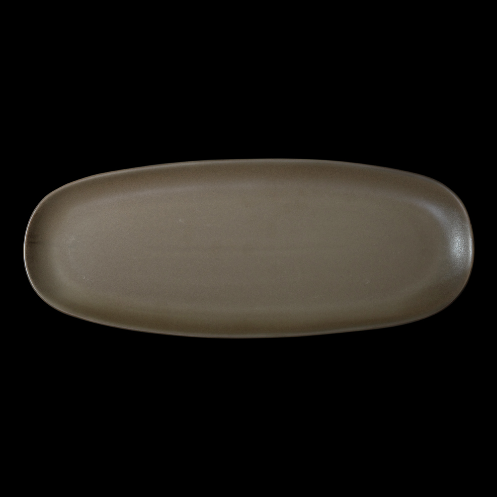 БЛЮДО овальное 14" 365х145мм, серый "Corone Luminare"