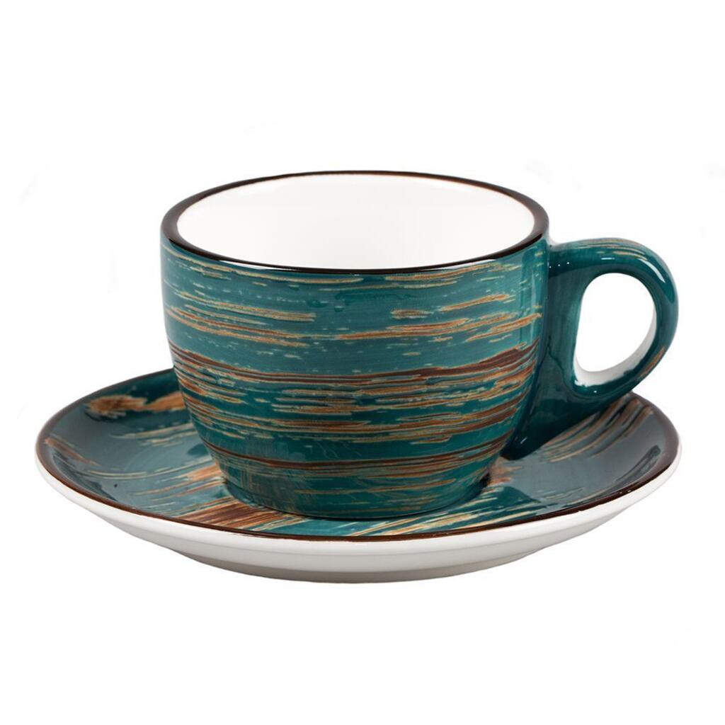 Кофейная пара 100 мл d 12 см h5 см Texture Dark Green P.L. Proff Cuisine [6]