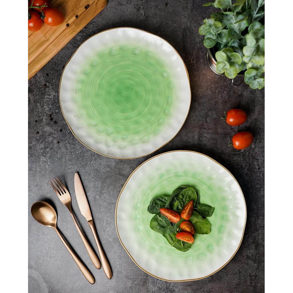 Тарелка d 27 см зеленая фарфор "The Sun Eco" P.L. Proff Cuisine [4]