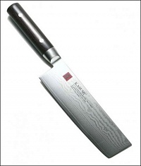 Нож-топорик для овощей "Накири" дл. лезвия 170 мм Дамаск