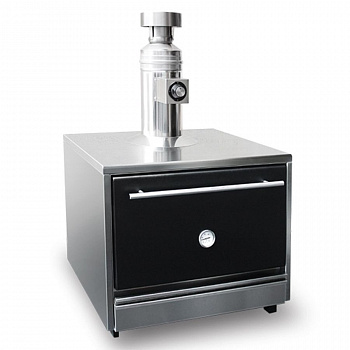 Печь CHO 45S Inox на древесном топливе со сплошной дверью VORTMAX