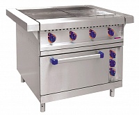 Плита электрическая ЭП-4ЖШ четырехконфорочная с жарочным шкафом (лицевая нерж, серия 900)