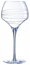 Бокал для вина 550 мл. d=105, h=232 мм с лазер. рисунком Опен ап /4/16/ Open up (Kwarx)