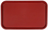 Поднос столовый из полистирола 530х330 мм темно-красный [1737]