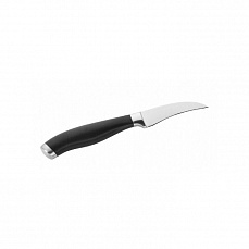Нож для чистки овощей 75/195 мм изогнутый, кованый Pinti 