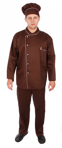 Куртка шеф-повара коричневая [0302]