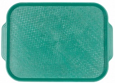 Поднос столовый из полистирола 450х355 мм зеленый [1730]